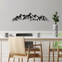 Wallity Mountain View - 1 Escultura de pared de metal negra